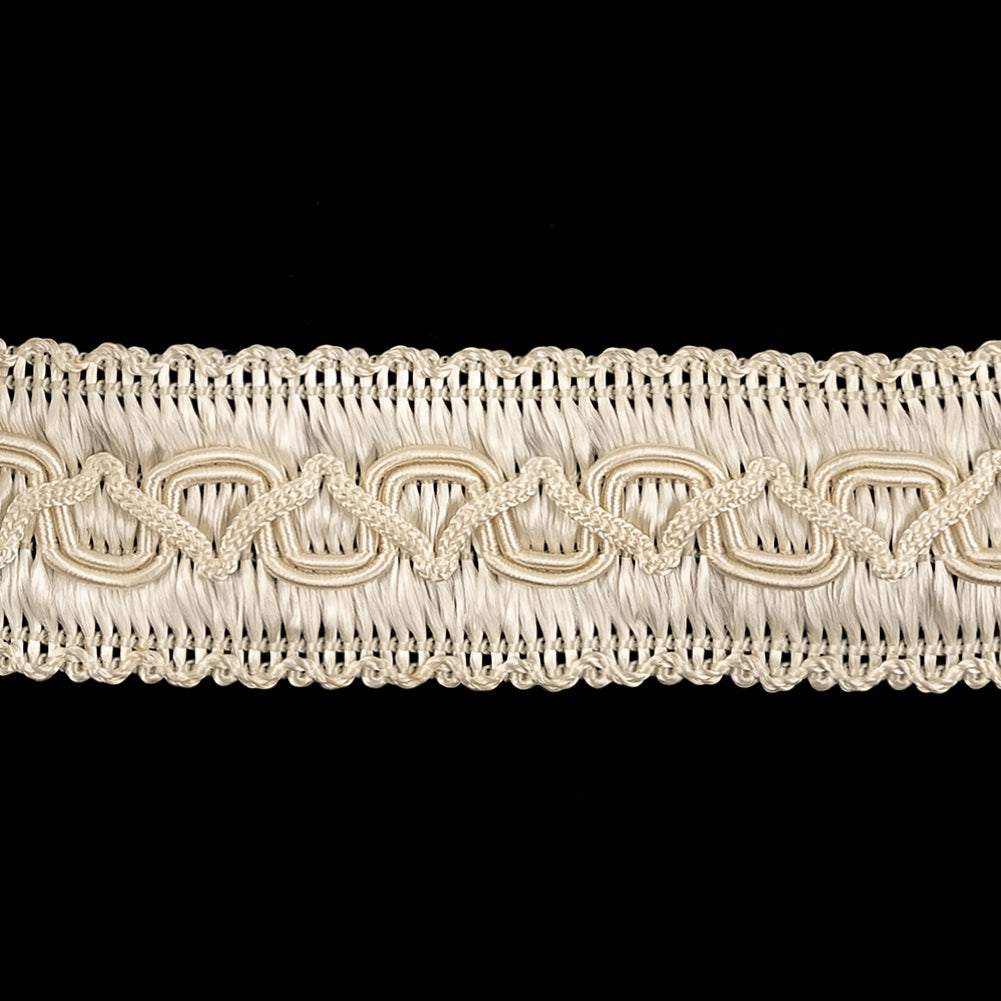 Buttercream Zig Zags and Waves Braided Trim - 1.25" Detail