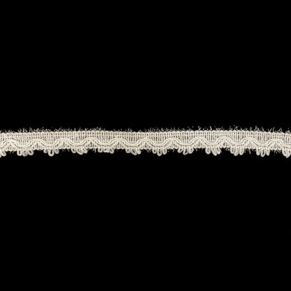 Icicle and Clear Eyelash Fringe Braided Trim with Picot Edging - 0.75"