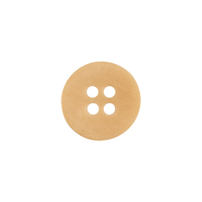 Yellow Ochre Smooth Top 4-Hole Plastic Button - 24L/15mm Detail
