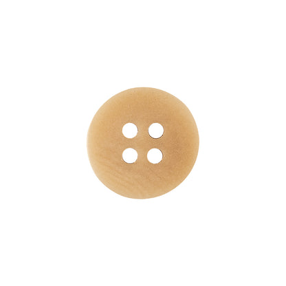 Yellow Ochre Smooth Top 4-Hole Plastic Button - 24L/15mm