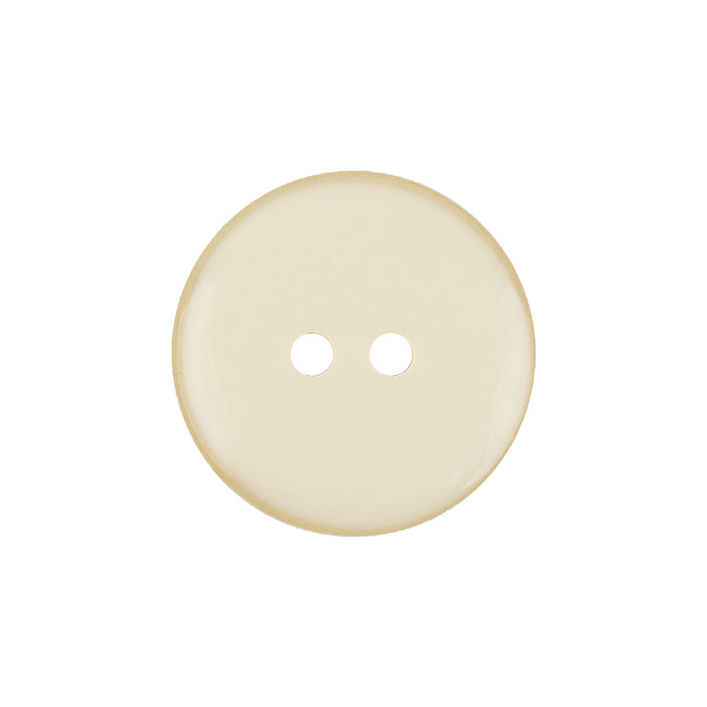 Barely Yellow Tinted Abstract 2-Hole Button with Saw Toothed Etchings - 33L/21mm Detail