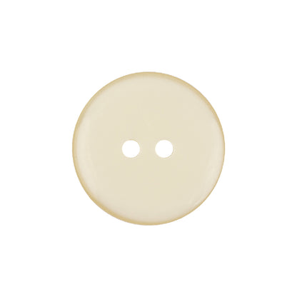 Barely Yellow Tinted Abstract 2-Hole Button with Saw Toothed Etchings - 33L/21mm Detail