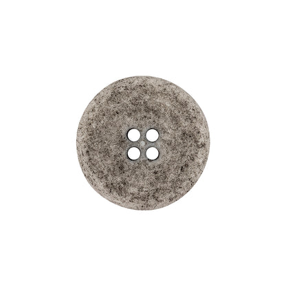 Italian Matte White and Gray Speckled 4-Hole Jacket Button - 32L/20mm Detail