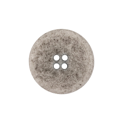 Italian Matte White and Gray Speckled 4-Hole Jacket Button - 36L/23mm Detail