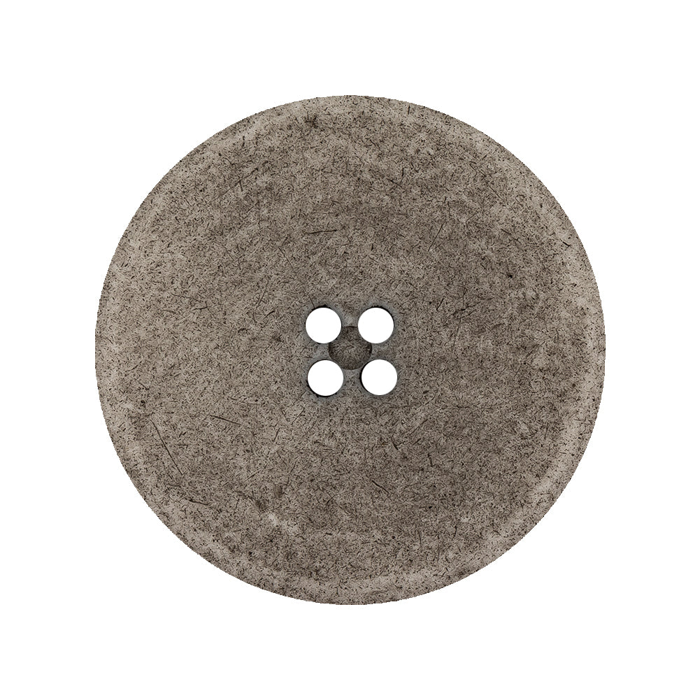 Italian Matte White and Gray Speckled 4-Hole Jacket Button - 44L/28mm Detail