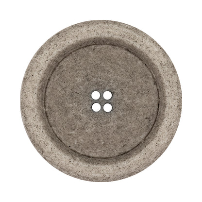 Italian Matte White and Gray Speckled 4-Hole Jacket Button - 54L/34mm
