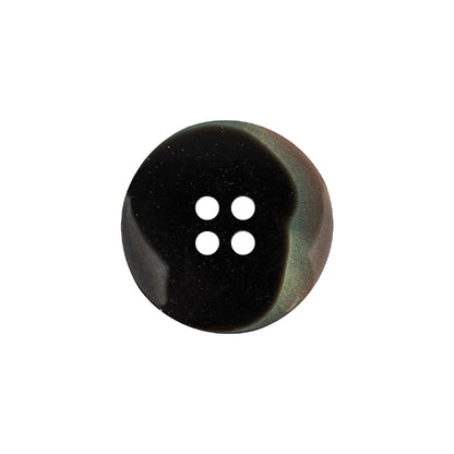 Iridescent Silver Blue and Brown Ombre 4-Hole Dish Style Jacket Button - 32L/20mm Detail