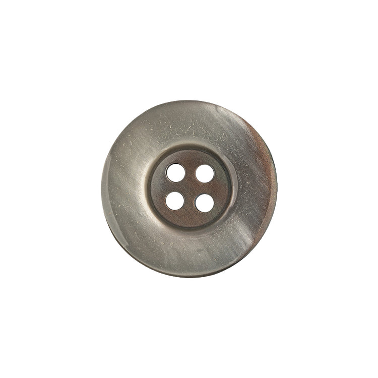 template--25130090922057__main-Iridescent Silver Blue and Brown Ombre 4-Hole Dish Style Jacket Button - 32L/20mm