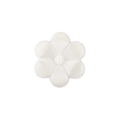 Italian Pearl Icing Flower Shank Back Nylon Button - 32L/20mm