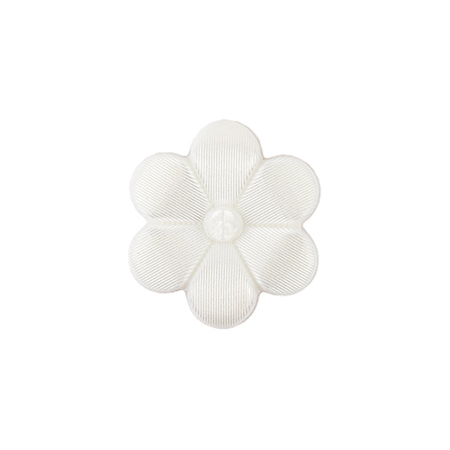 Italian Pearl Icing Flower Shank Back Nylon Button - 32L/20mm