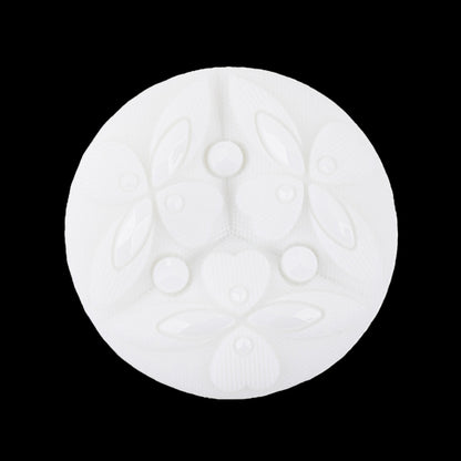 Italian Sugar Swizzle Floral Molded Shank Back Nylon Button - 44L/28mm