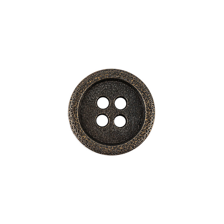 template--25130090922057__main-Italian Bronze Shallow Plate 4-Hole Metal Look Coat Button - 24L/15mm