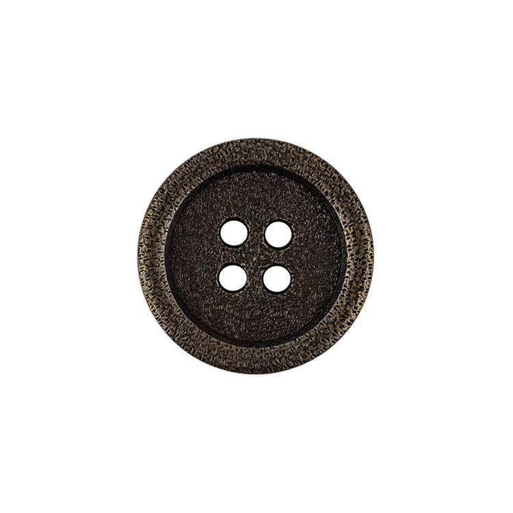 template--25130090922057__main-Italian Bronze Shallow Plate 4-Hole Metal Look Coat Button - 32L/20mm