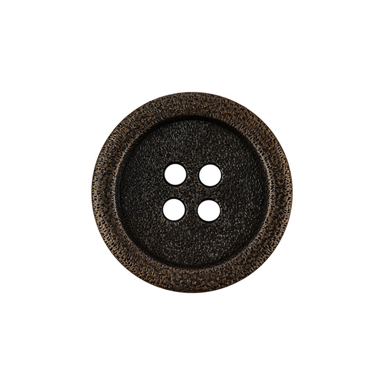 template--25130090922057__main-Italian Bronze Shallow Plate 4-Hole Metal Look Coat Button - 36L/23mm