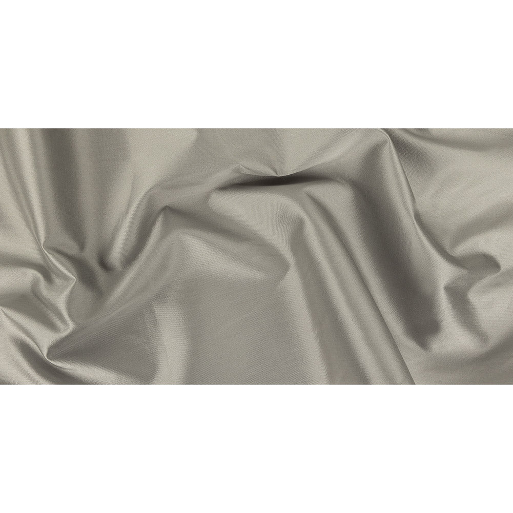 Ash Gray Luminous Silk and Wool Woven Full