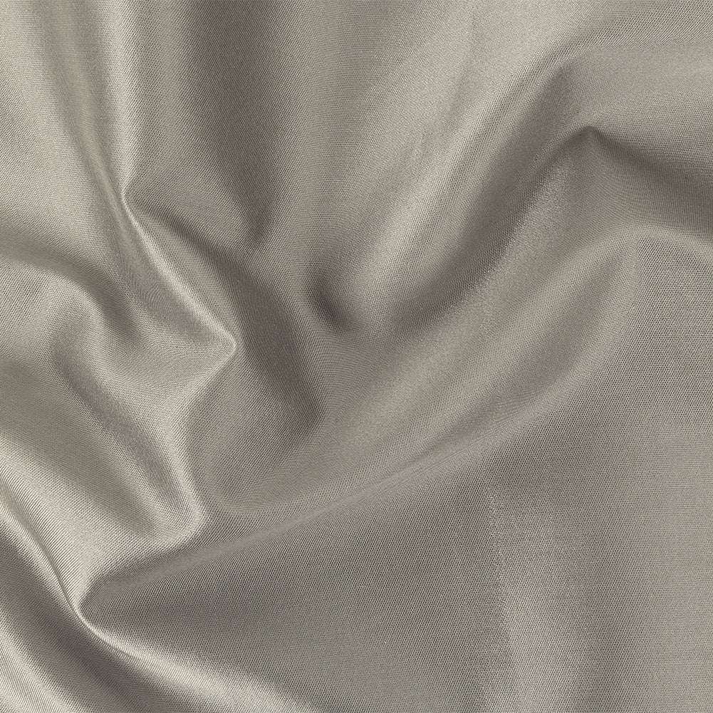 Ash Gray Luminous Silk and Wool Woven