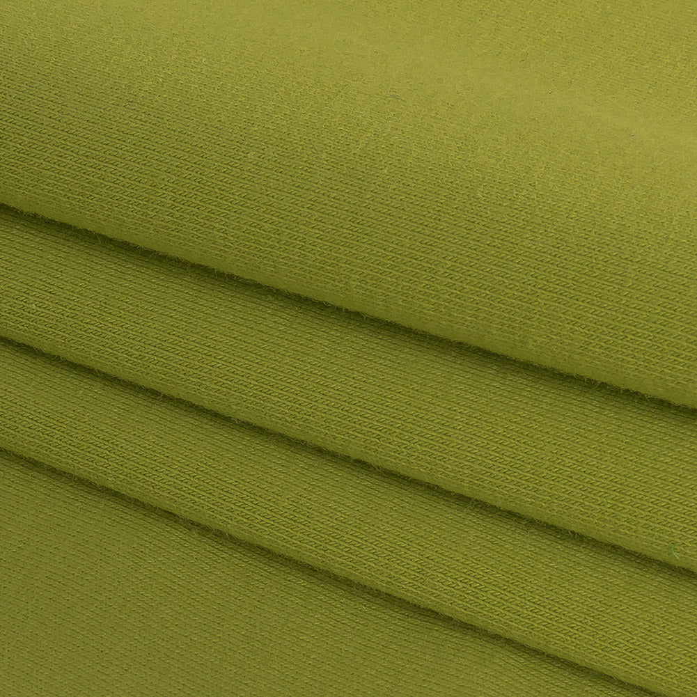 Pistachio Stretch Cotton Jersey Folded