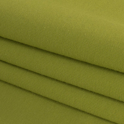 Pistachio Stretch Cotton Jersey Folded