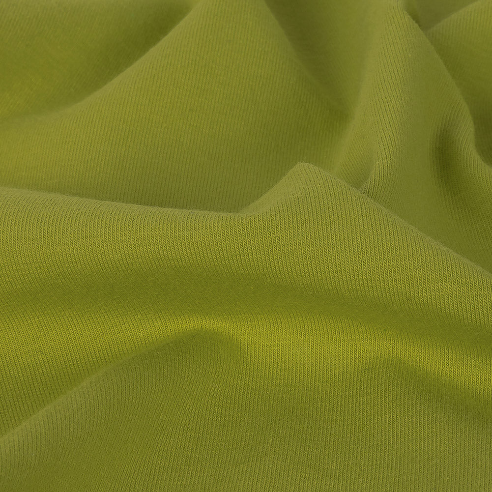 Pistachio Stretch Cotton Jersey Detail