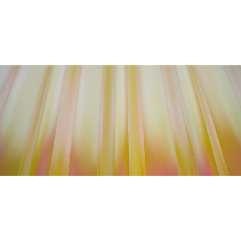 Iridescent Vinyl with Fabric Backing - Pink and Yellow - Kiki Collection