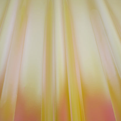 Iridescent Vinyl with Fabric Backing - Pink and Yellow - Kiki Collection