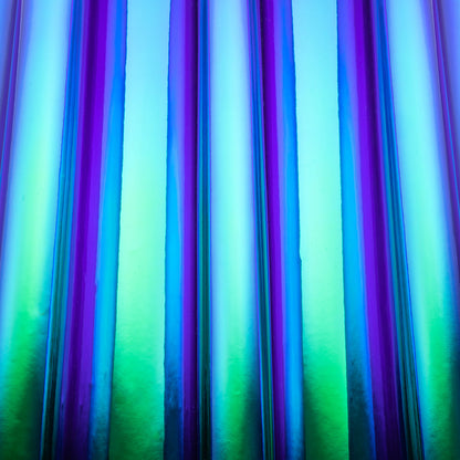 Iridescent Vinyl with Fabric Backing - Purple and Blue - Kiki Collection