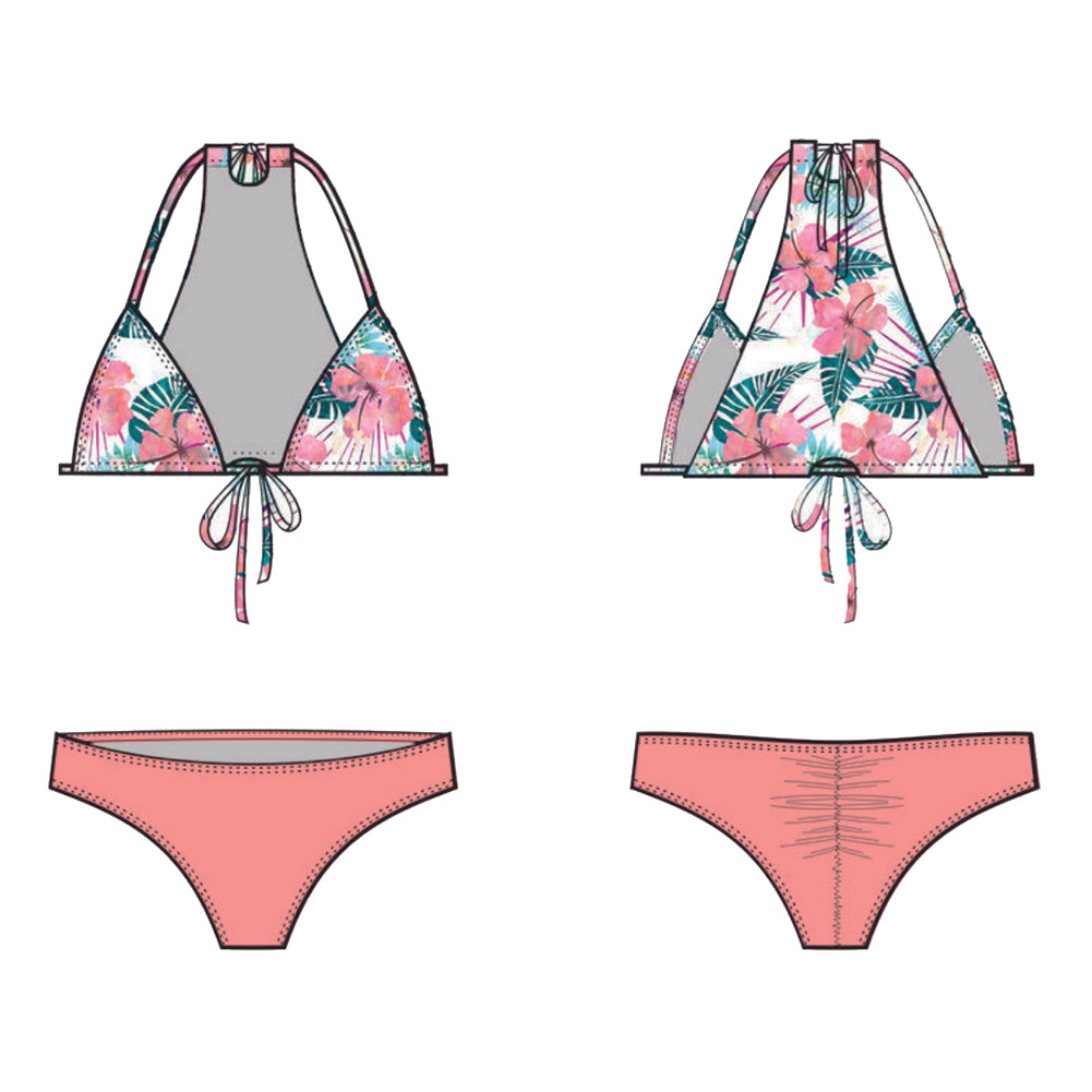 Stella Bikini Sirena Sewing Pattern Folded