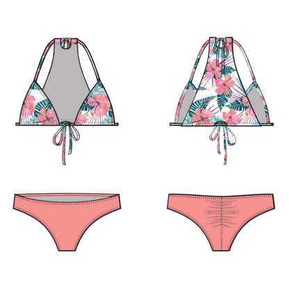Stella Bikini Sirena Sewing Pattern Folded