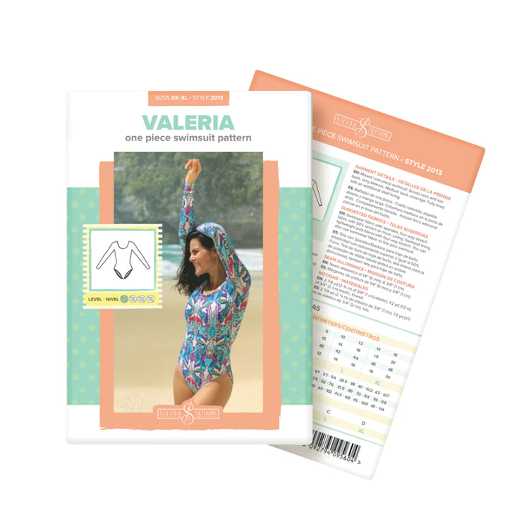 template--25130090922057__main-Valeria One Piece Swimsuit Sirena Sewing Pattern