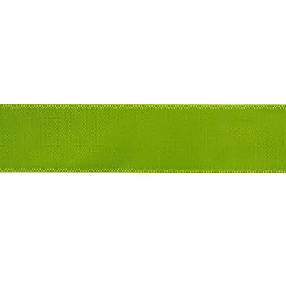 Lime Single Faced Satin Ribbon - 0.875" Detail
