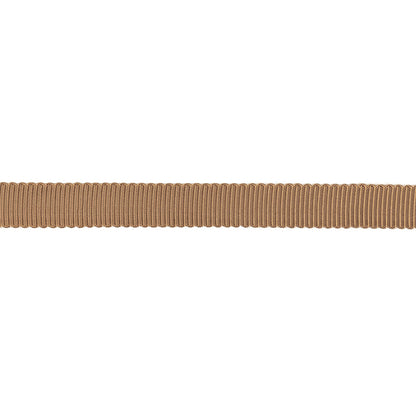 Khaki Petersham Grosgrain Ribbon - 0.375" Detail