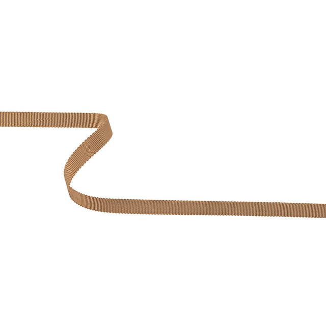 Khaki Petersham Grosgrain Ribbon - 0.375"