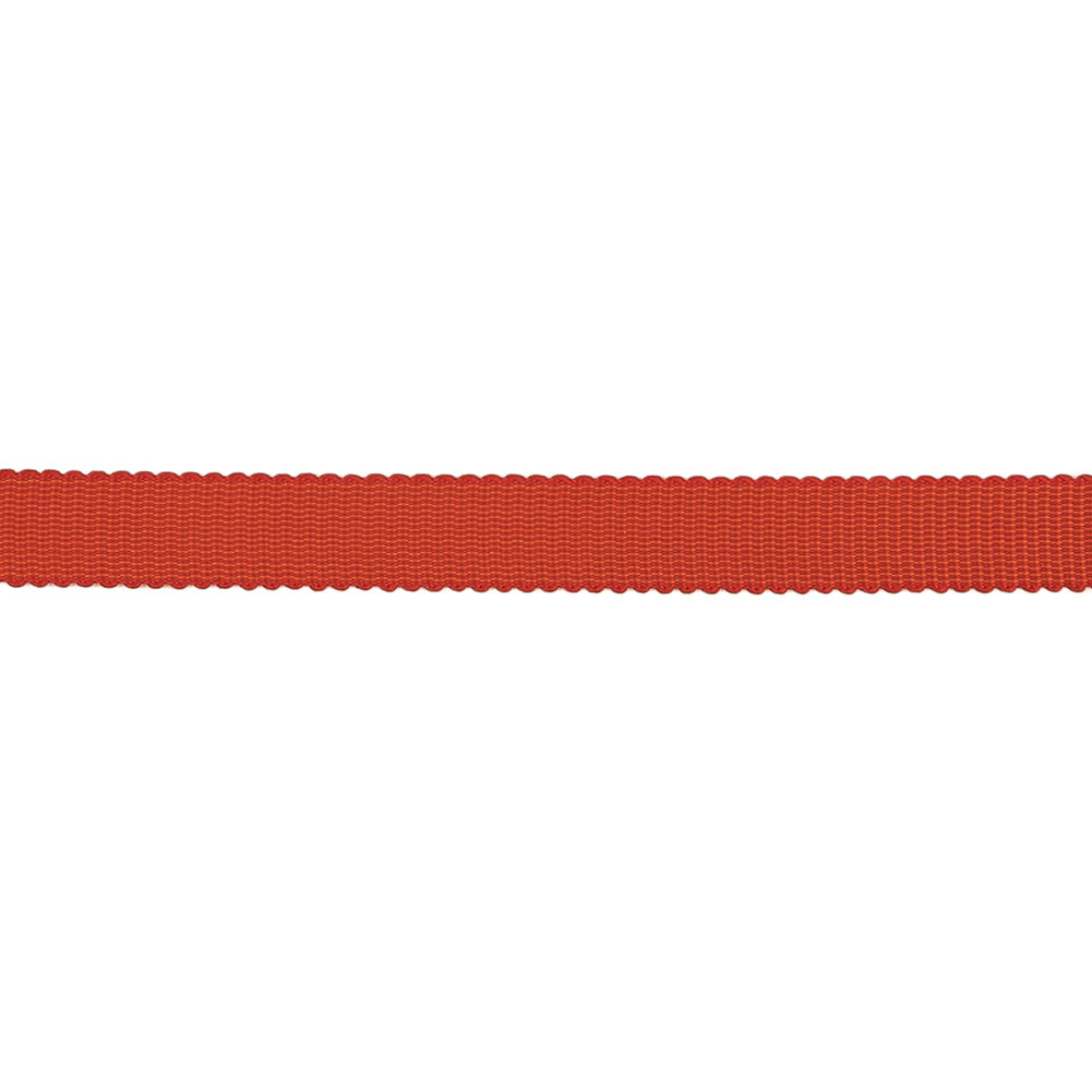 Red Petersham Grosgrain Ribbon - 0.375" Detail