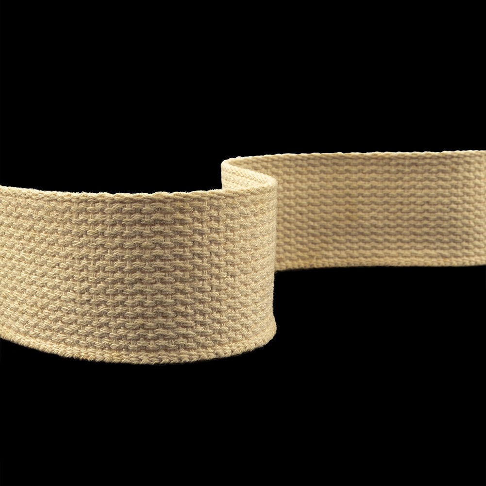 Beige Heavyweight Cotton Webbing - 2"