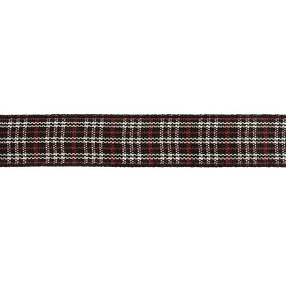 Meteorite, Red and White Plaid Woven Ribbon - 0.625" Detail