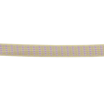 Lavender, Lemon, and Tofu Rectangles Jacquard Ribbon - 0.375" Detail