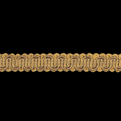 Taupe Wavy Braided Trim - 0.5" Detail