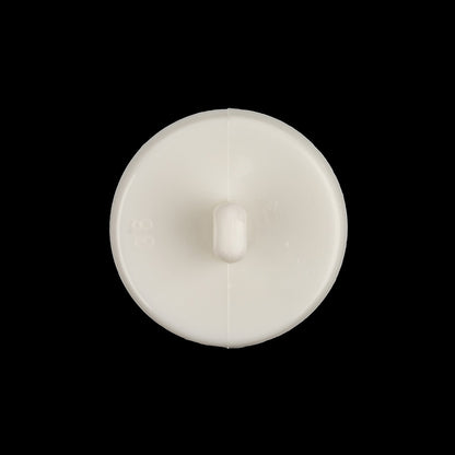 Italian White Faceted Decorative Shank Back Button - 36L/23mm Detail