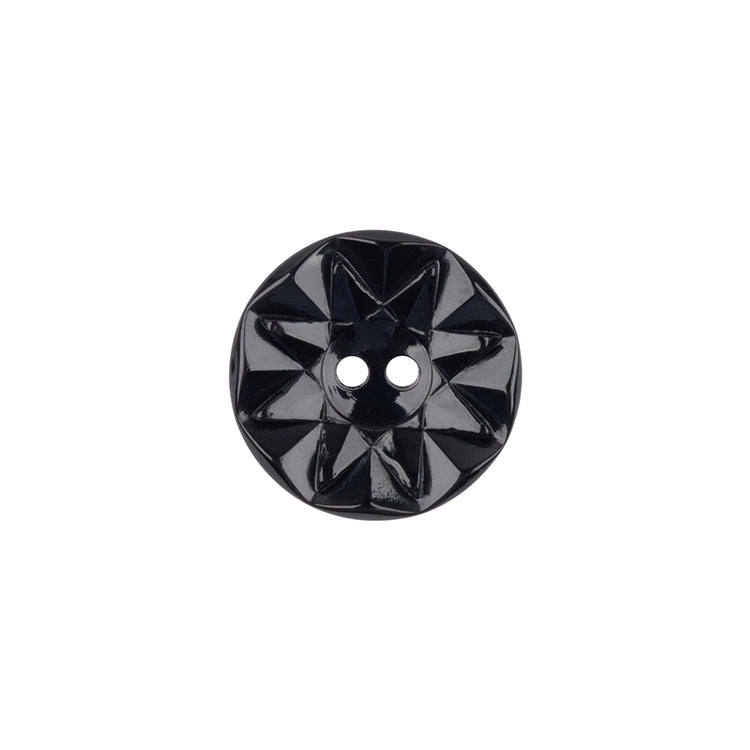 template--25130090922057__main-Black Radial Designed 2-Hole Plastic Saucer Button - 24L/15mm