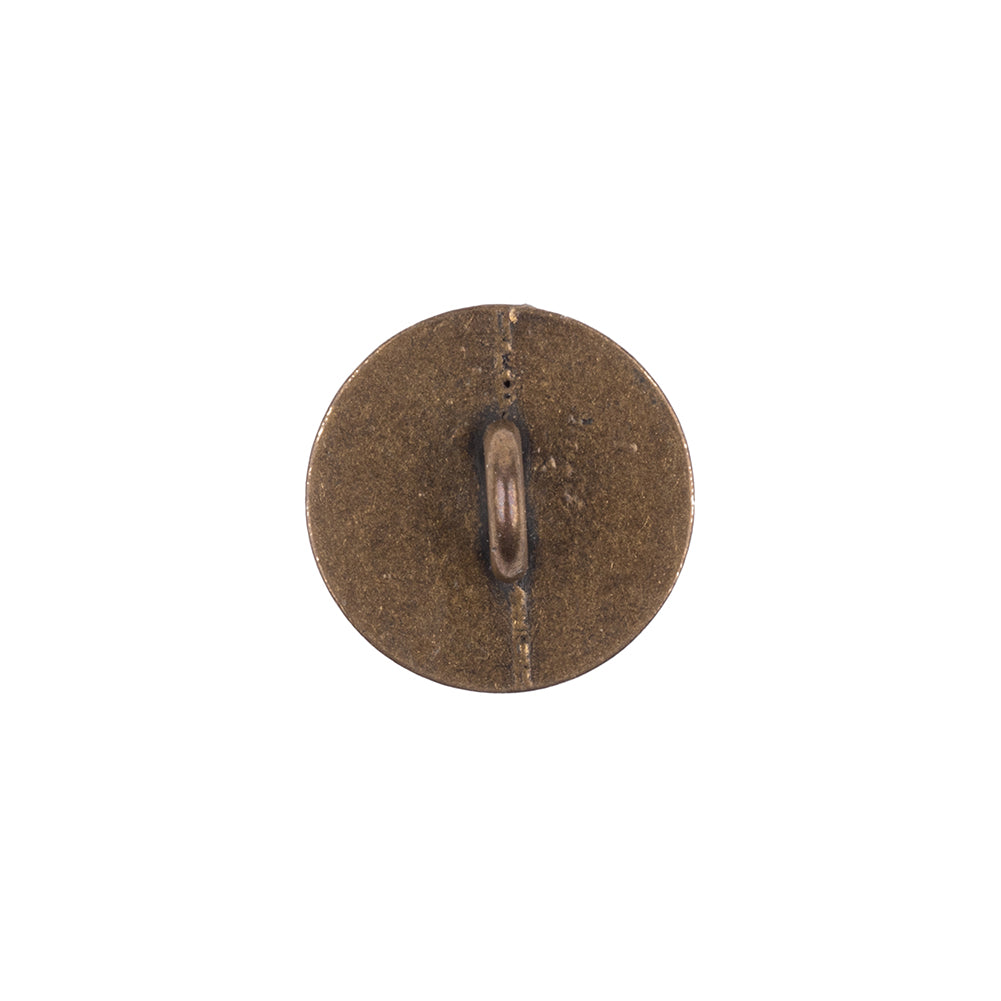 Italian Bronze Scales Shank Back Metal Button - 24L/15mm Detail