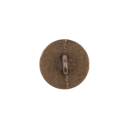 Italian Bronze Scales Shank Back Metal Button - 24L/15mm Detail