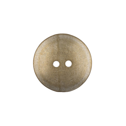 Italian Silver Brass Geometric 2-Hole Metal Saucer Button - 32L/20mm Detail