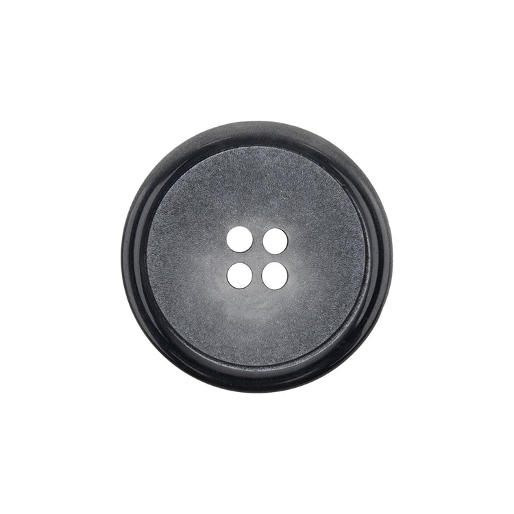 template--25130090922057__main-Matte Dove Gray and Shiny Midnight Narrow Rimmed 4-Hole Plastic Button - 36L/23mm