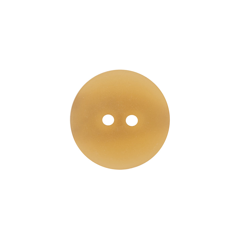 Italian Translucent Harvest Gold 2-Hole Plastic Jacket Button - 28L/18mm Detail