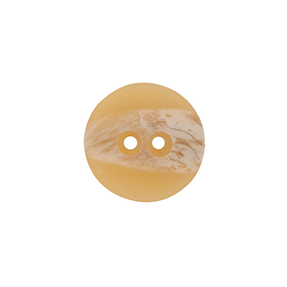 Italian Translucent Harvest Gold 2-Hole Plastic Jacket Button - 28L/18mm