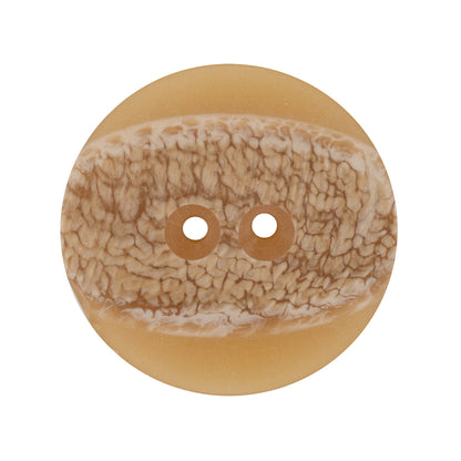 Italian Translucent Harvest Gold 2-Hole Plastic Jacket Button - 44L/28mm