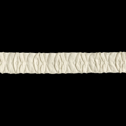 White Diamonds Ruched Ribbon Trim - 0.5625" Detail