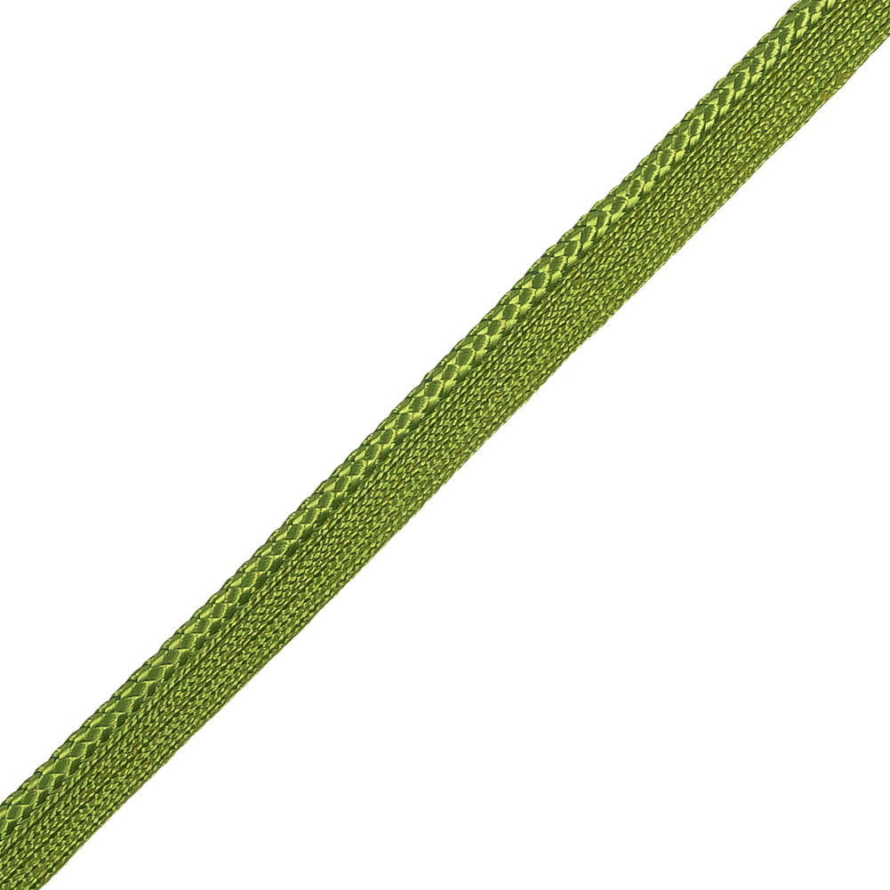 Willow Green Braided Cord with Lip - 0.375" Detail