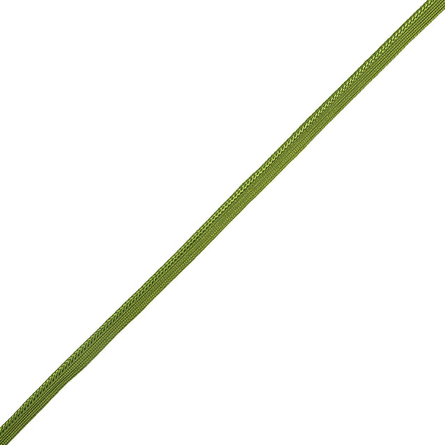 Willow Green Braided Cord with Lip - 0.375"