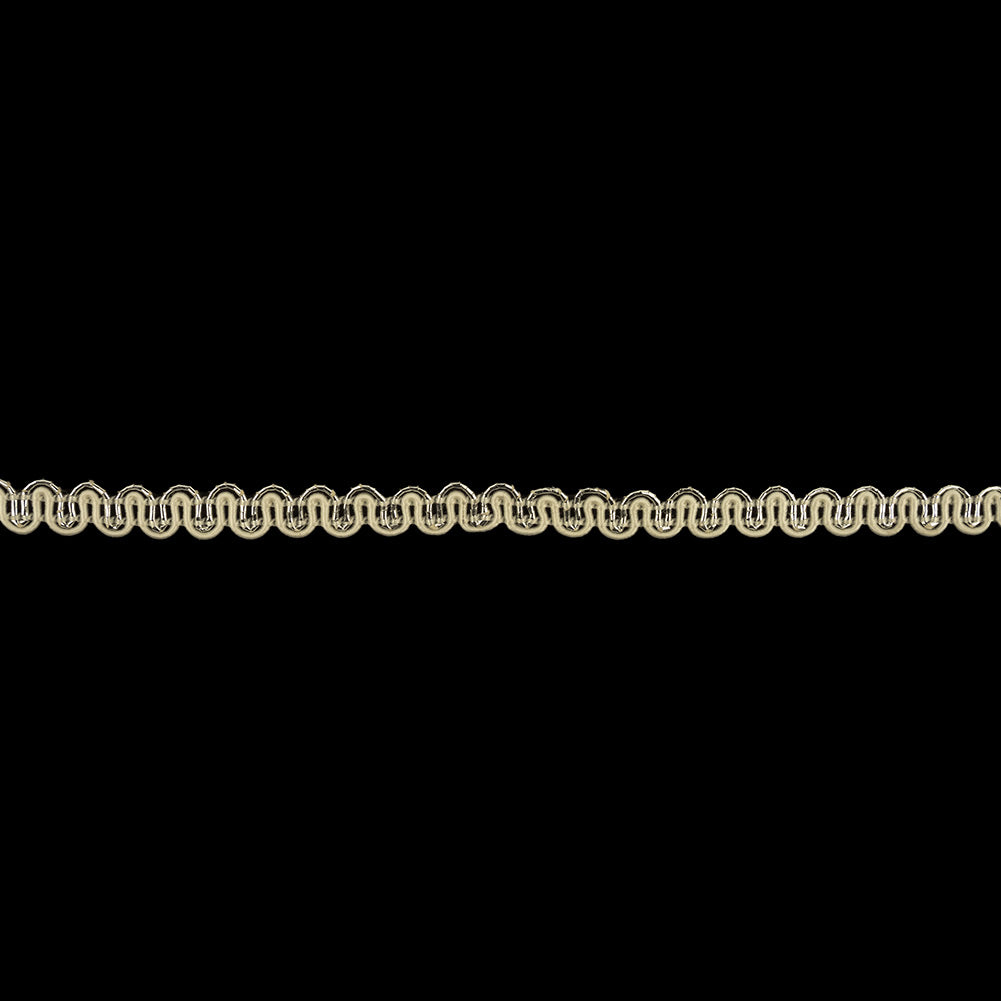 Icicle and Metallic Silver Waves Gimp Braided Trim - 0.25"